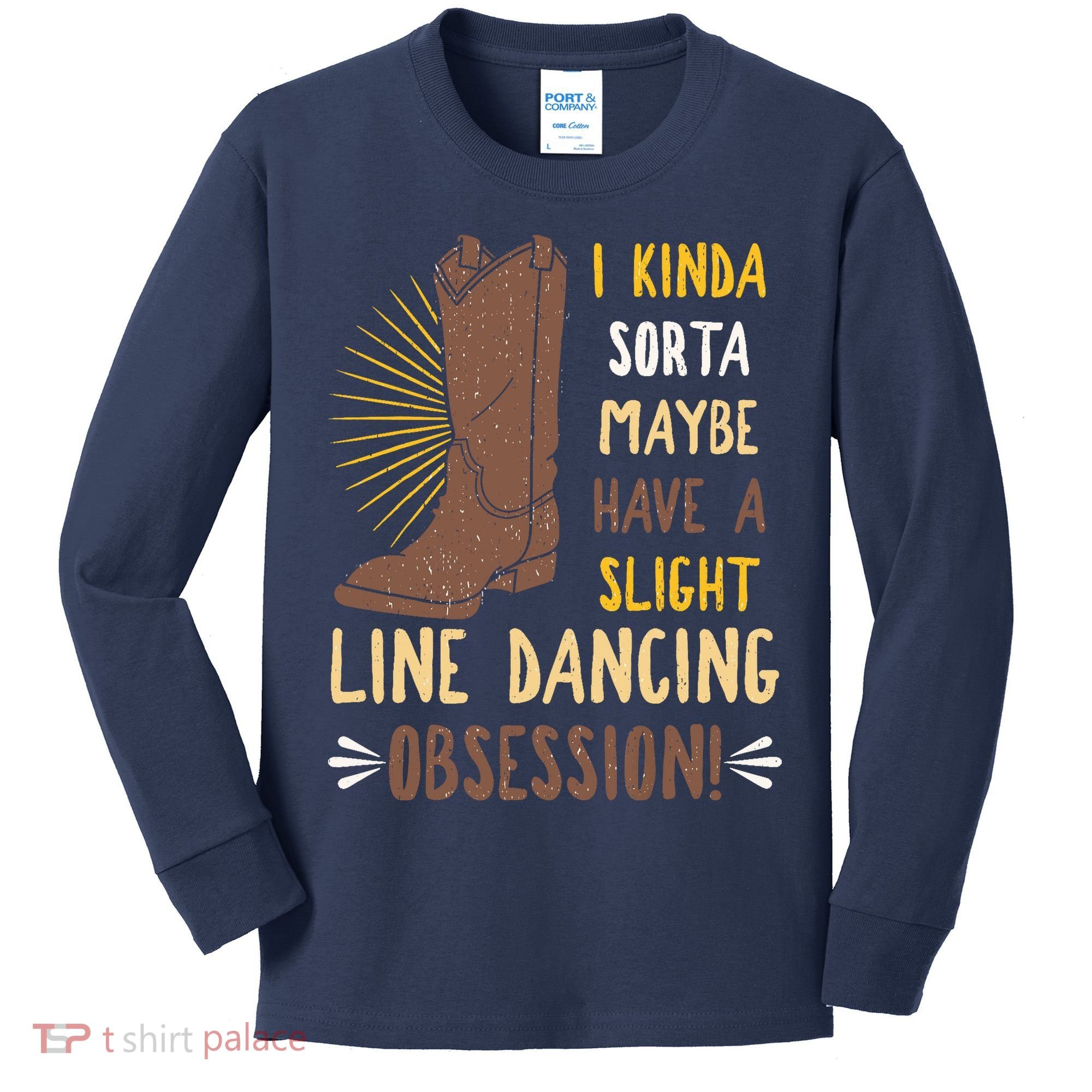 Line Dancing Choreographed Group Dancer Dance Teacher Gift Kids Long Sleeve Shirt