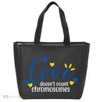 Love Doesnt Count Chromosome Down Syndrome Tote Bag thumb 0