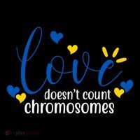 Love Doesnt Count Chromosome Down Syndrome Tote Bag thumb 4
