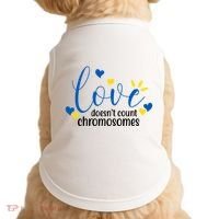 Love Doesnt Count Chromosome Down Syndrome Doggie Tank thumb 0