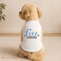 Love Doesnt Count Chromosome Down Syndrome Doggie Tank thumb 2