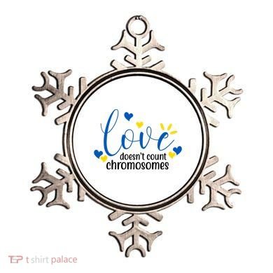 Love Doesnt Count Chromosome Down Syndrome Ornament