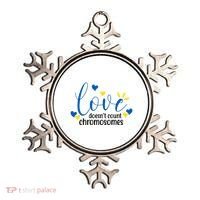 Love Doesnt Count Chromosome Down Syndrome Ornament thumb 0