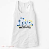 Love Doesnt Count Chromosome Down Syndrome Women's Tank Top thumb 0
