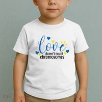 Love Doesnt Count Chromosome Down Syndrome Toddler T-Shirt thumb 2