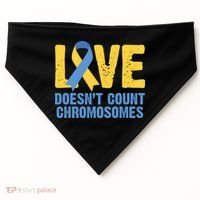 Love Doesn't Count Chromosomes Down Syndrome USA-Made Doggie Bandana thumb 0