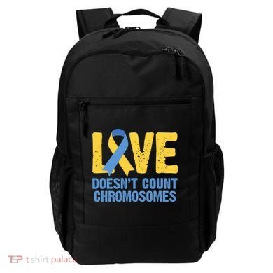 Love Doesn't Count Chromosomes Down Syndrome Backpack