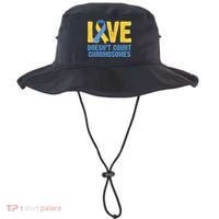 Love Doesn't Count Chromosomes Down Syndrome Bucket Hat thumb 0