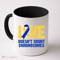 Love Doesn't Count Chromosomes Down Syndrome Coffee Mug thumb 0