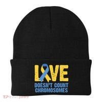Love Doesn't Count Chromosomes Down Syndrome Beanie thumb 0