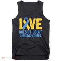Love Doesn't Count Chromosomes Down Syndrome Tank Top thumb 0