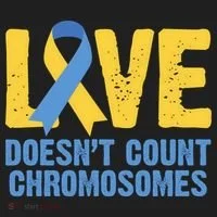 Love Doesn't Count Chromosomes Down Syndrome Golf Towel thumb 3