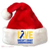 Love Doesn't Count Chromosomes Down Syndrome Santa Hat thumb 0