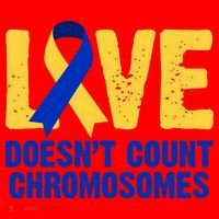 Love Doesn't Count Chromosomes Down Syndrome Santa Hat thumb 1
