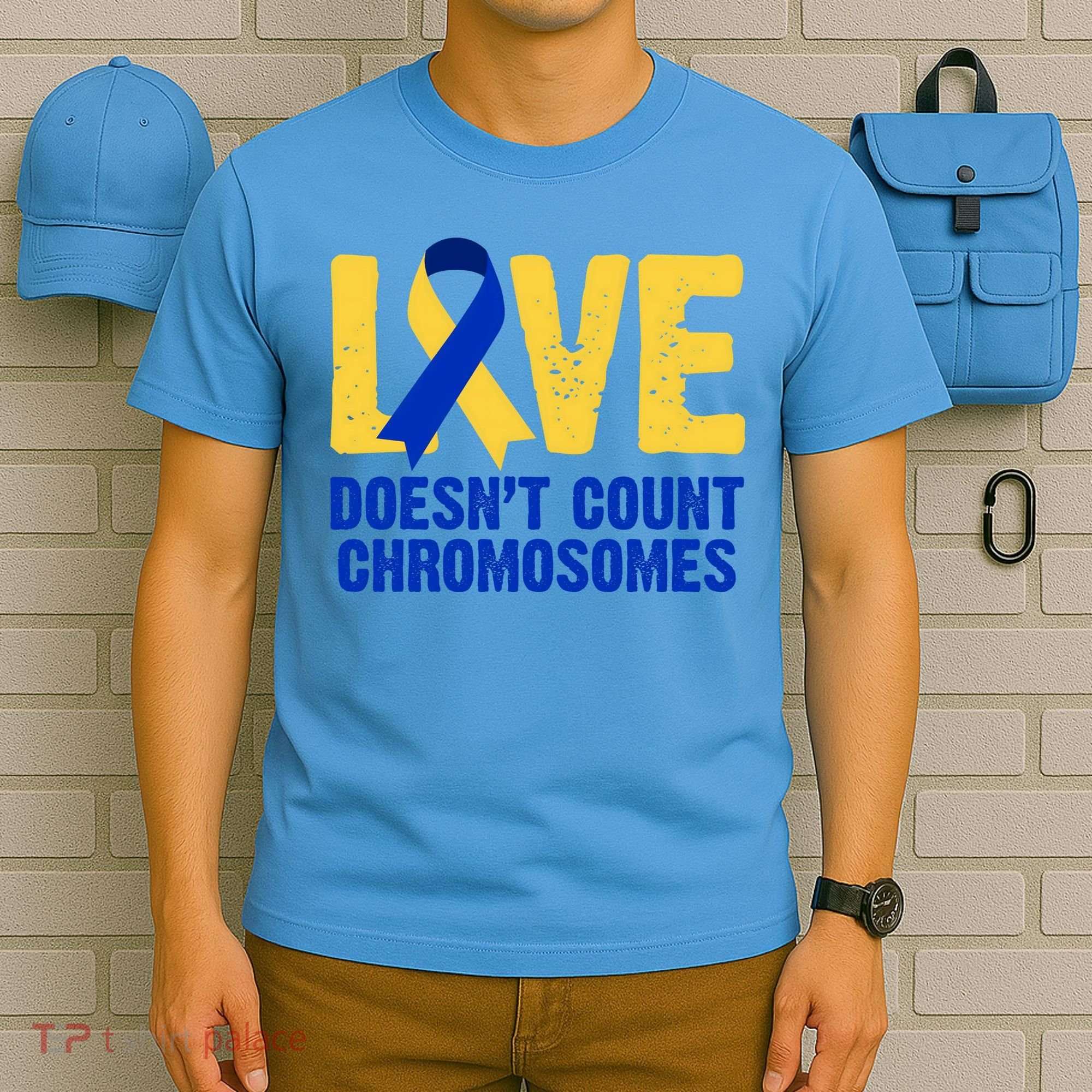 Love Doesn't Count Chromosomes Down Syndrome T-Shirt
