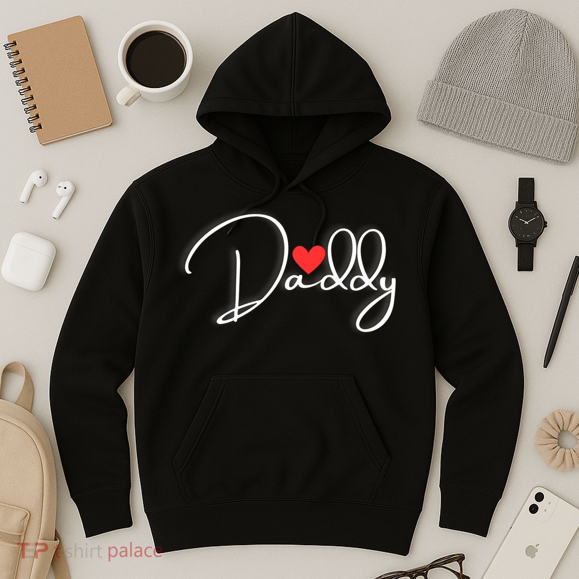 Love Daddy Cute Fathers Day Gift Hoodie