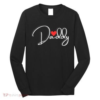 Love Daddy Cute Fathers Day Gift Long Sleeve Shirt
