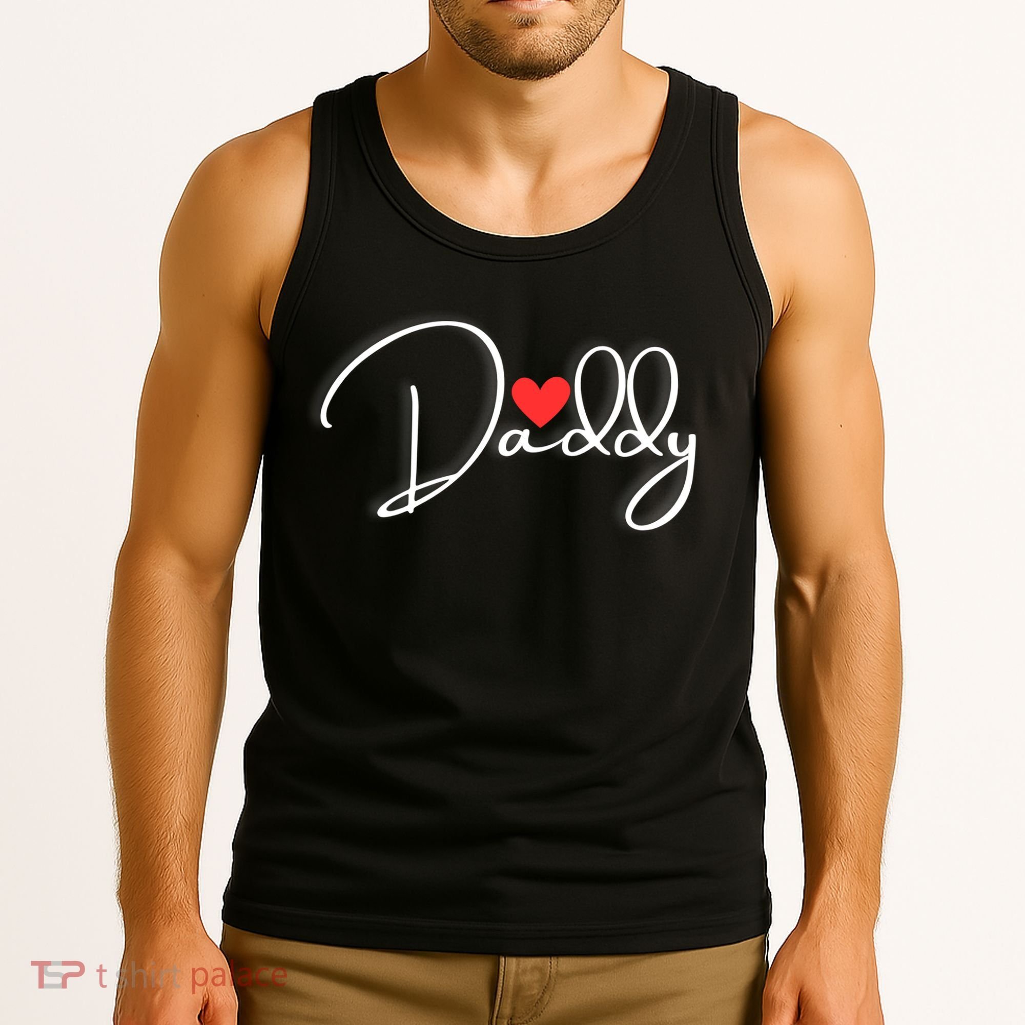 Love Daddy Cute Fathers Day Gift Tank Top