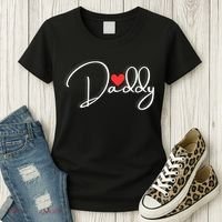 Love Daddy Cute Fathers Day Gift Women's T-Shirt thumb 3