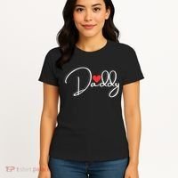 Love Daddy Cute Fathers Day Gift Women's T-Shirt thumb 4