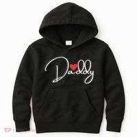 Love Daddy Cute Fathers Day Gift Kids Hoodie thumb 0