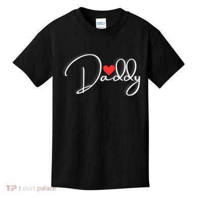 Love Daddy Cute Fathers Day Gift Kids T-Shirt