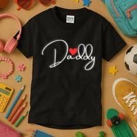 Love Daddy Cute Fathers Day Gift Kids T-Shirt thumb 3