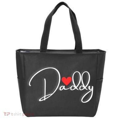 Love Daddy Cute Fathers Day Gift Tote Bag