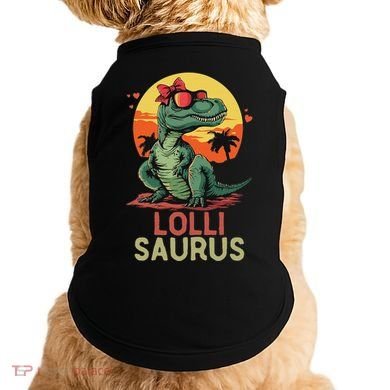 Lollisaurus Dino Dinosaur Lolli Saurus T Rex Funny Trex Doggie Tank