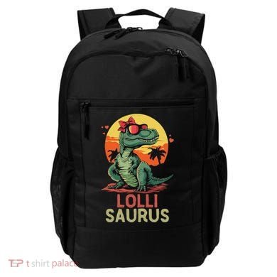 Lollisaurus Dino Dinosaur Lolli Saurus T Rex Funny Trex Backpack