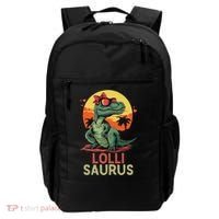Lollisaurus Dino Dinosaur Lolli Saurus T Rex Funny Trex Backpack thumb 0