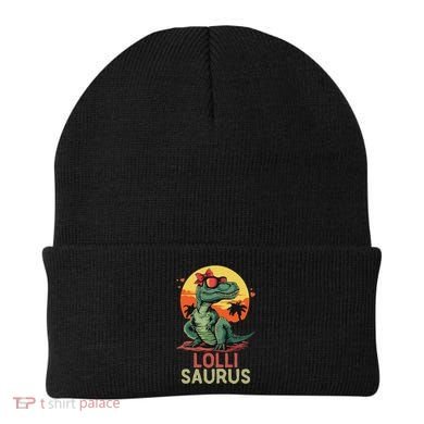 Lollisaurus Dino Dinosaur Lolli Saurus T Rex Funny Trex Beanie