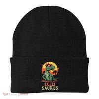 Lollisaurus Dino Dinosaur Lolli Saurus T Rex Funny Trex Beanie thumb 0