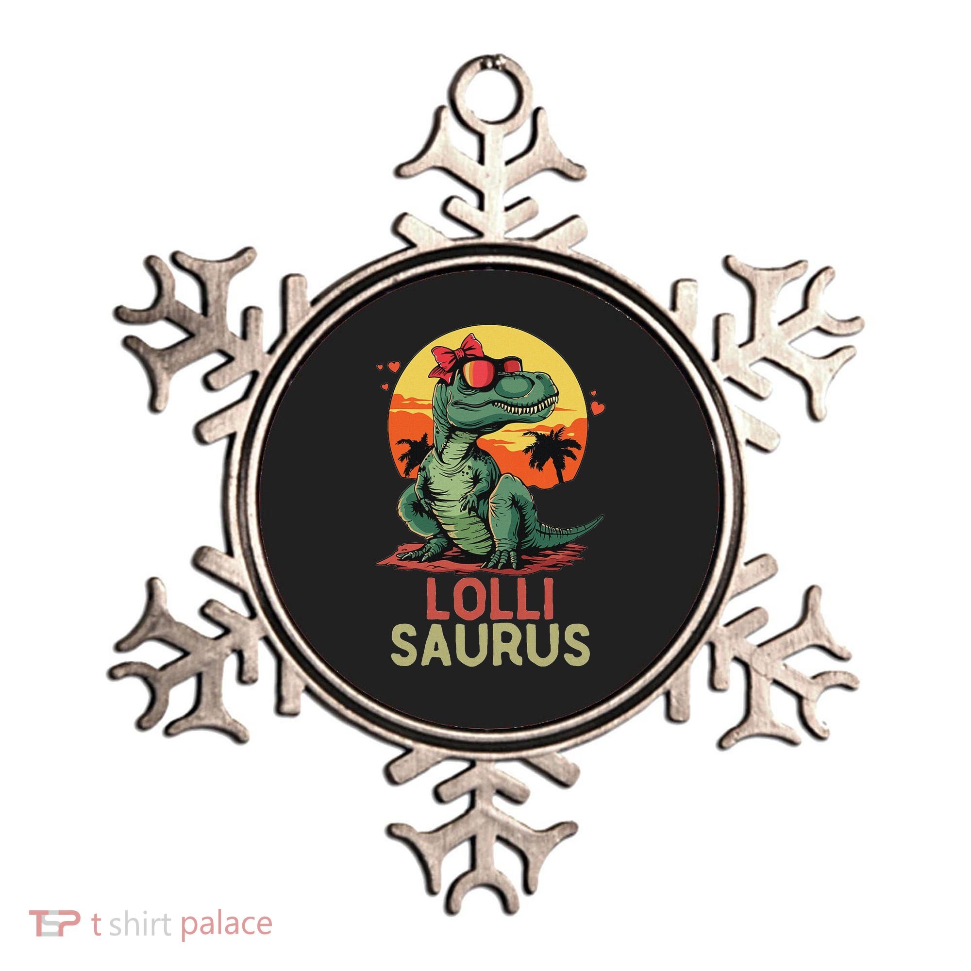 Lollisaurus Dino Dinosaur Lolli Saurus T Rex Funny Trex Ornament