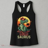 Lollisaurus Dino Dinosaur Lolli Saurus T Rex Funny Trex Women's Tank Top thumb 3