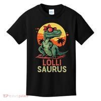 Lollisaurus Dino Dinosaur Lolli Saurus T Rex Funny Trex Kids T-Shirt thumb 0