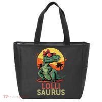 Lollisaurus Dino Dinosaur Lolli Saurus T Rex Funny Trex Tote Bag thumb 0