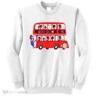 London Double Decker Bus London Red Bus British Baby Shower Sweatshirt thumb 0
