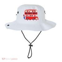 London Double Decker Bus London Red Bus British Baby Shower Bucket Hat thumb 0