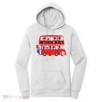 London Double Decker Bus London Red Bus British Baby Shower Women's Hoodie thumb 0