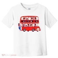 London Double Decker Bus London Red Bus British Baby Shower Toddler T-Shirt thumb 0