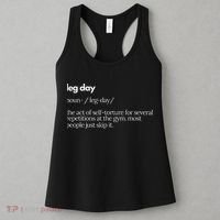 Leg Day Definition Gym Pump Cover Gym Workout  Women's Tank Top thumb 3