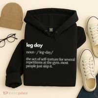 Leg Day Definition Gym Pump Cover Oversized Gym Workout Hoodie thumb 4