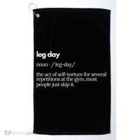 Leg Day Definition Gym Pump Cover Oversized Gym Workout Golf Towel thumb 0