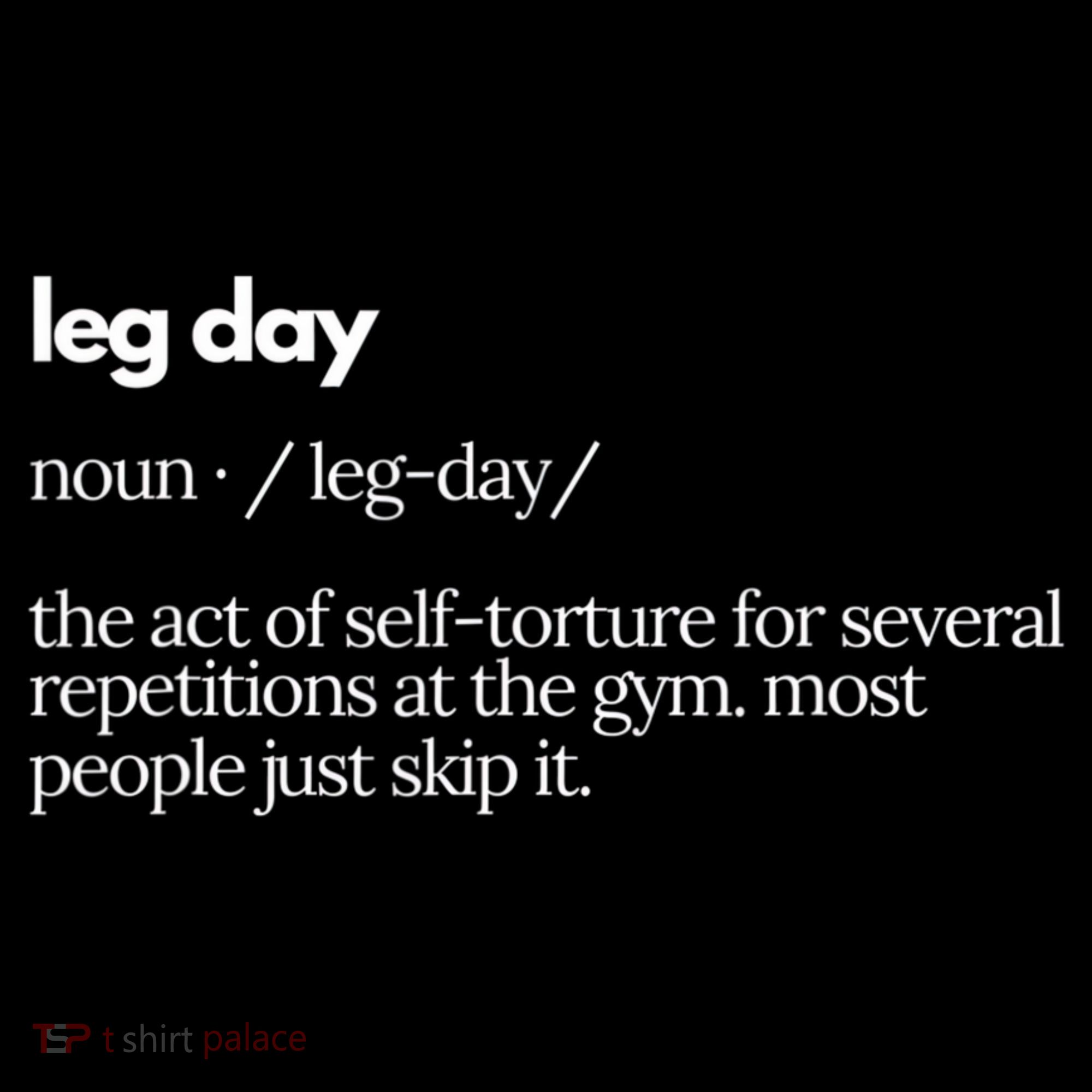 Leg Day Definition Exercise Workout Gym Pump Hoodie