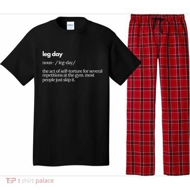 Leg Day Definition Exercise Workout Gym Pump Pajama Set
