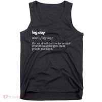 Leg Day Definition Exercise Workout Gym Pump Tank Top thumb 0