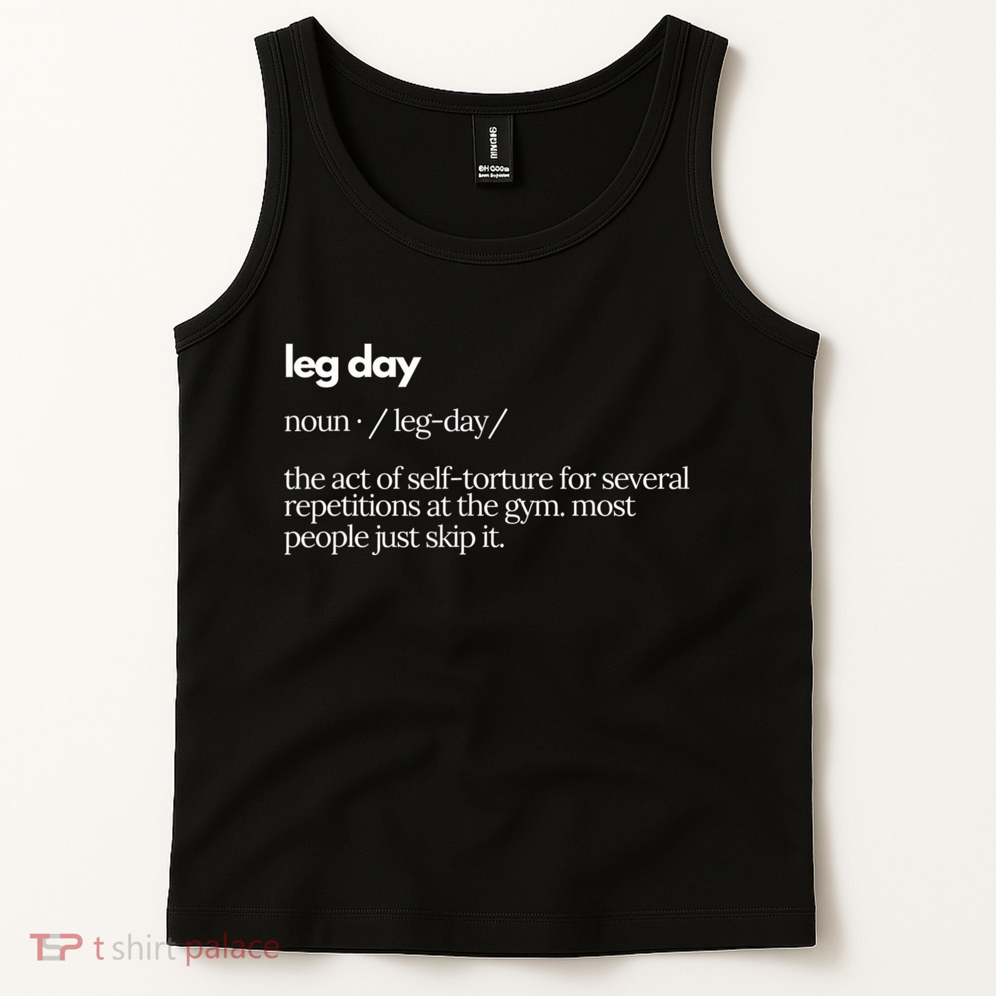 Leg Day Definition Exercise Workout Gym Pump Tank Top