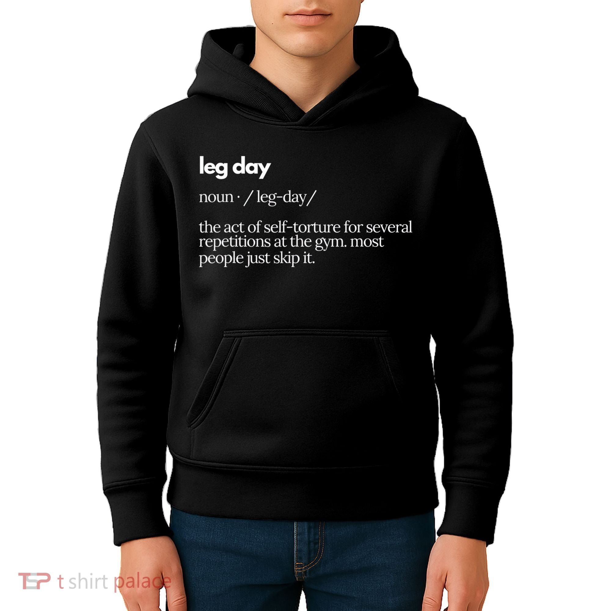 Leg Day Definition Exercise Workout Gym Pump Kids Hoodie