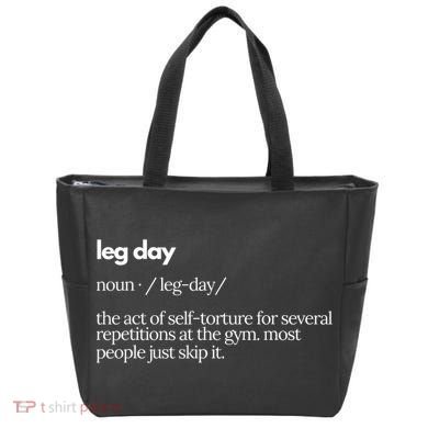 Leg Day Definition Exercise Workout Gym Pump Tote Bag